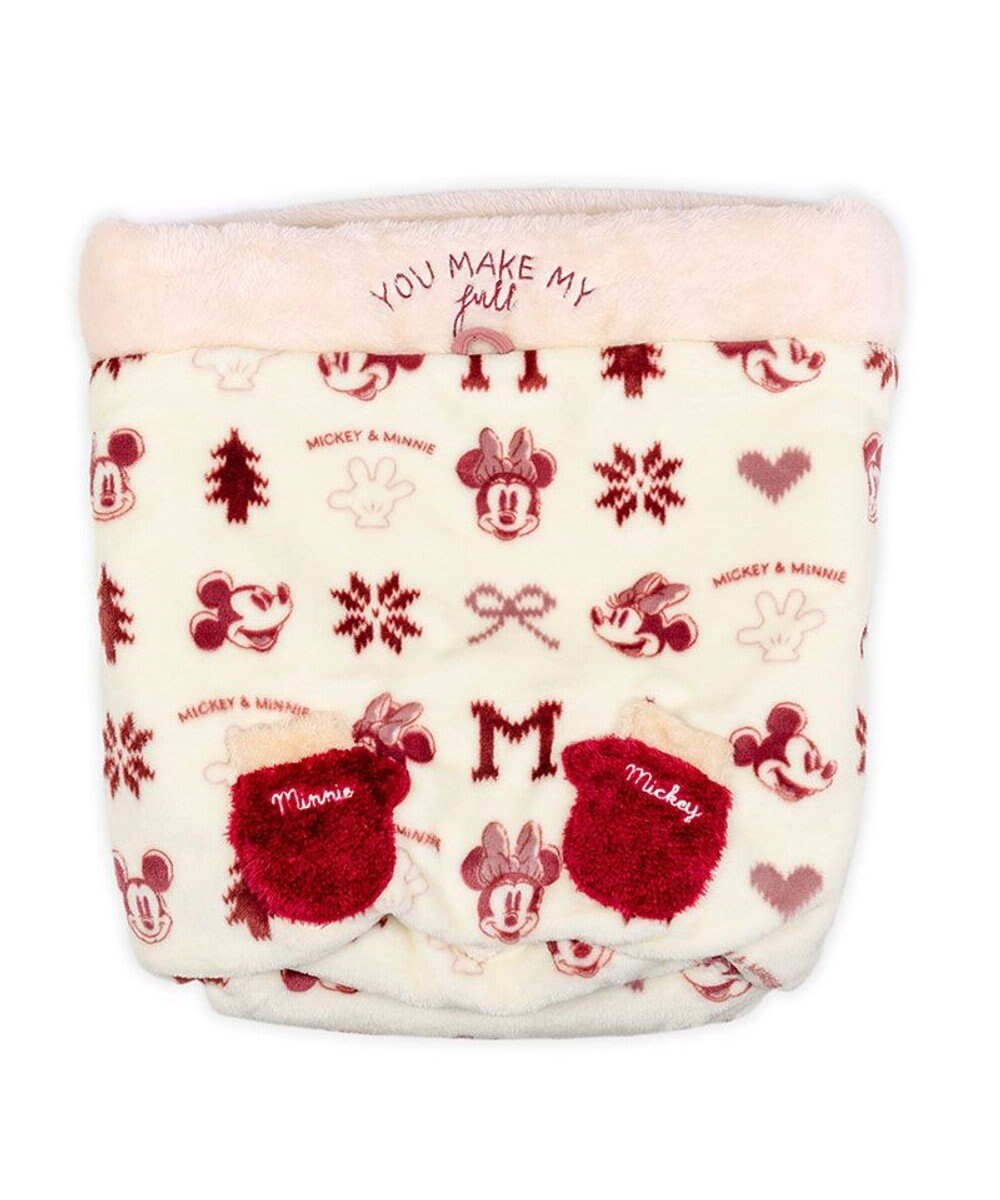 PET PARADISE ディズニー ミッキーマウス 筒型 寝袋 《ニット柄》Ｍ 