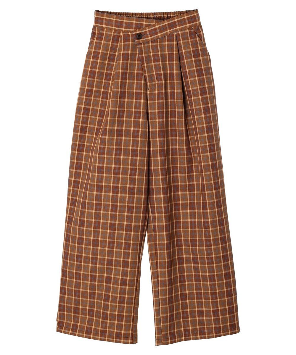 Green Parks ・ＥＬＥＮＣＡＲＥ　ＤＵＥ　チェックワイドパンツ 