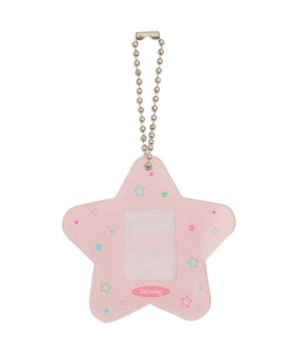 WEGO 【痛バ＆推し活グッズ】カラフルスターIDフォトケースキーホルダー 