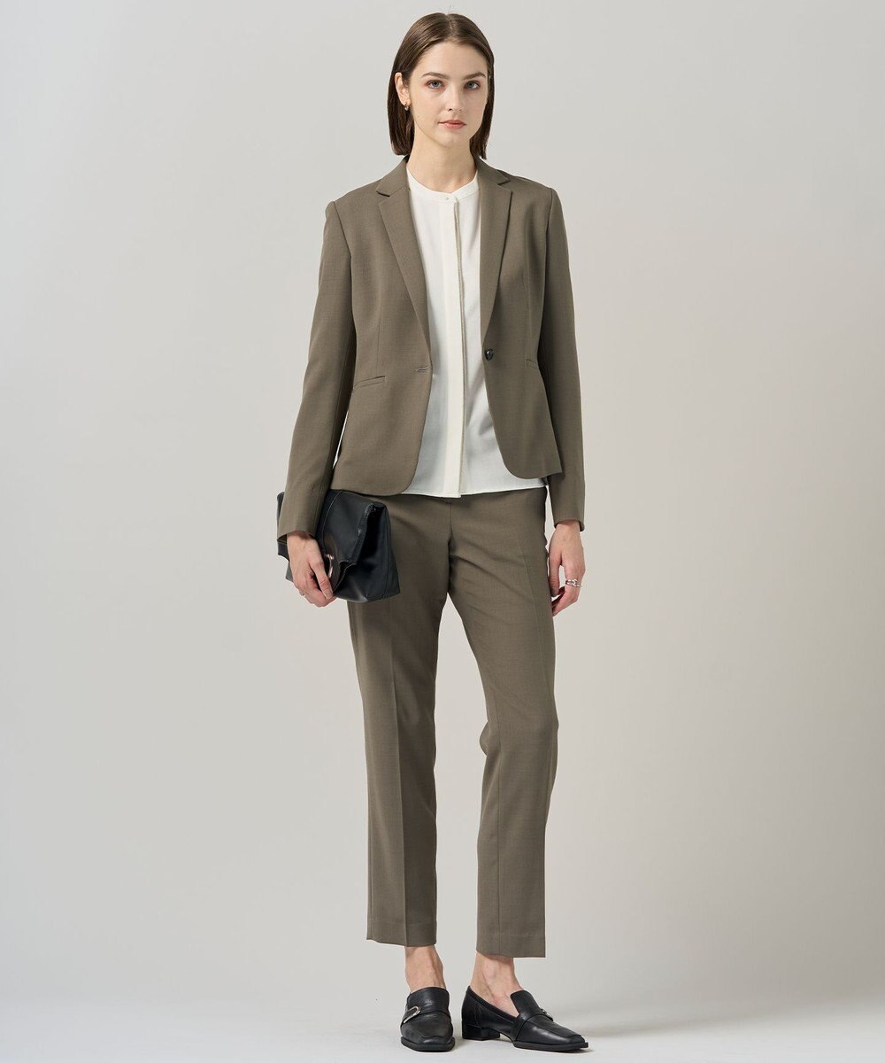 ICB 【洗える】 コンパクトモクロディ バンドカラーカットソー 