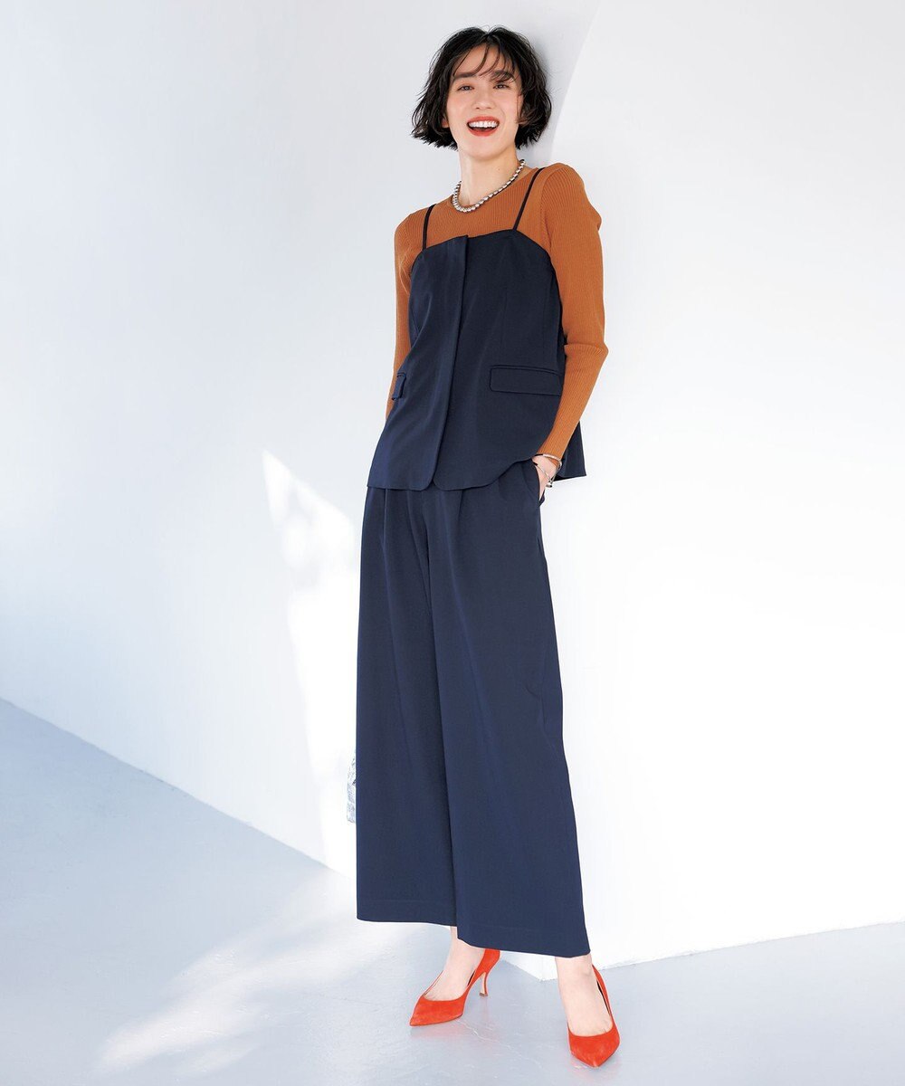 UNFILO コンパクトリブニット 