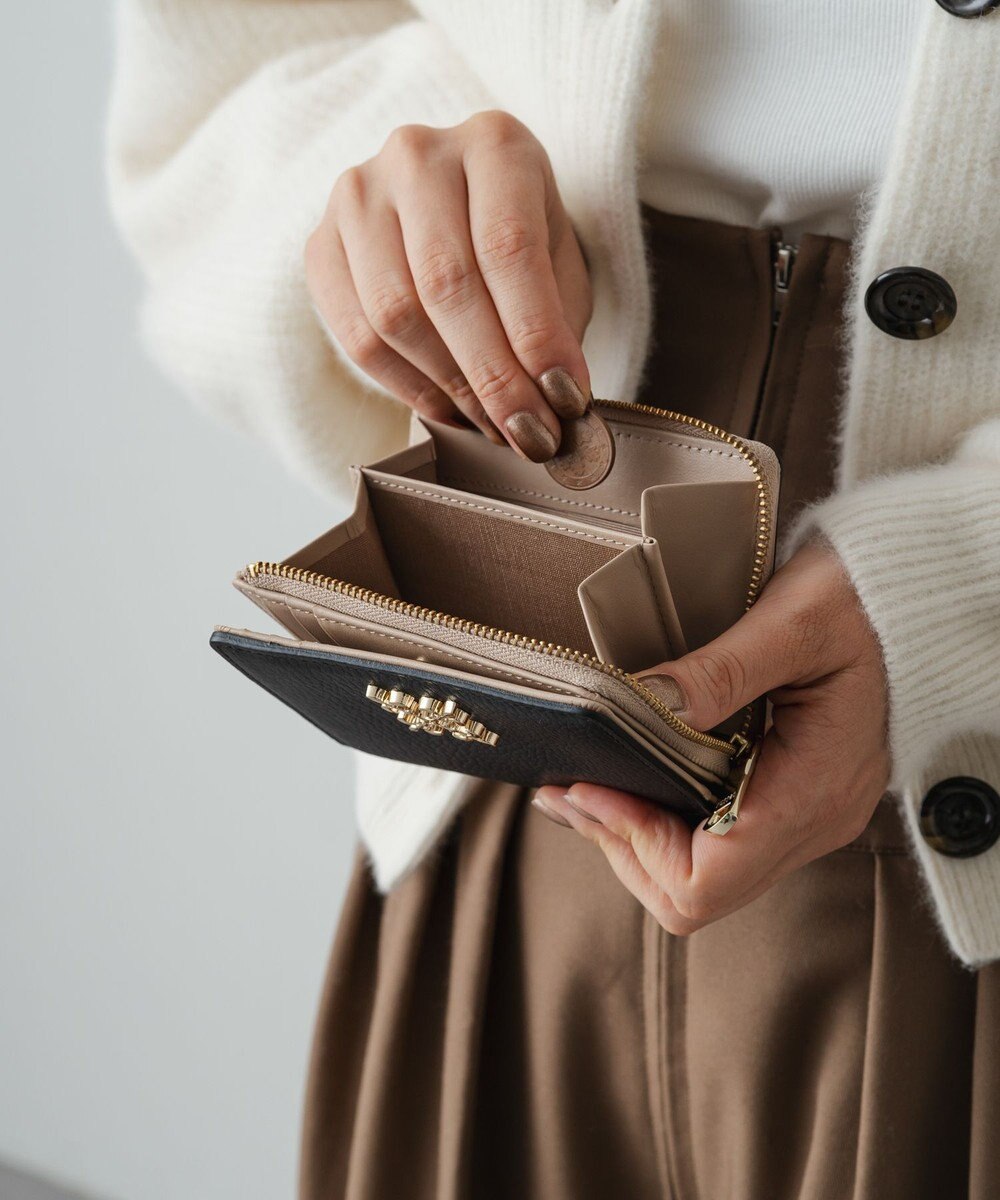 russet ＜お財布人気NO.1＞モノグラムプレートハーフウォレット(SO-376) 