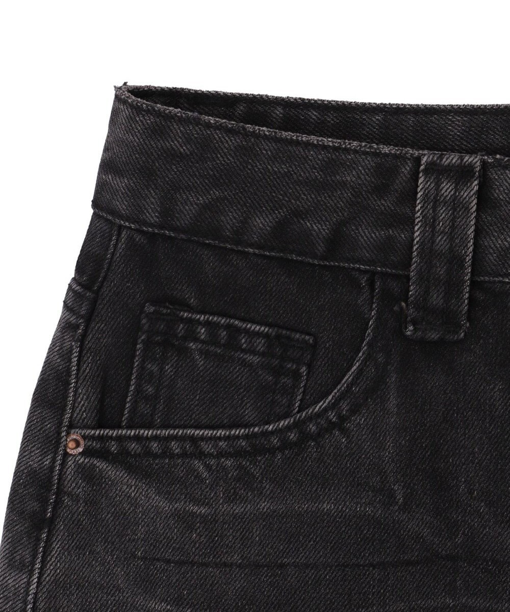 WEGO レオパードベルト付きデニムミニスカパン 