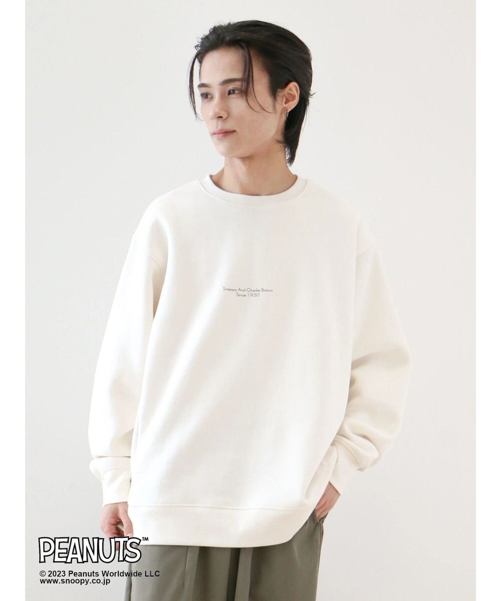 CRAFT STANDARD BOUTIQUE ＰＥＡＮＵＴＳ裏起毛スウェットクルー 