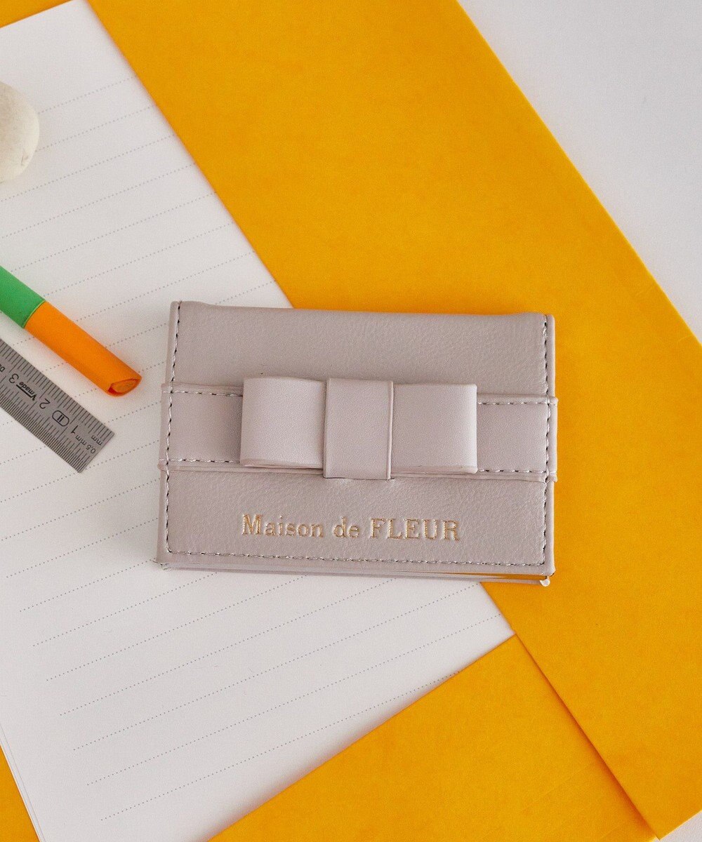 Maison de FLEUR オペラリボンカードケース 