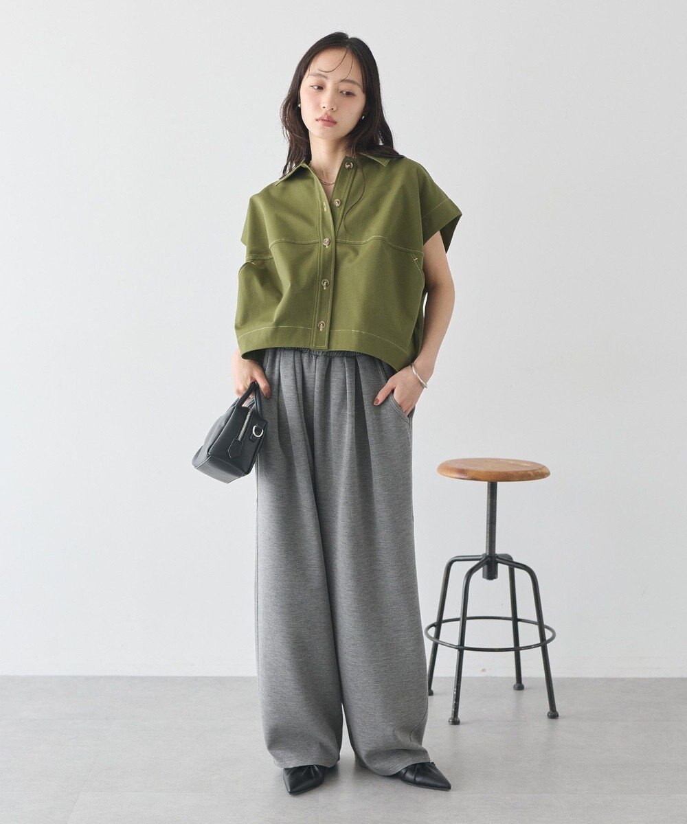 earth music&ecology コクーンフォルムシャツ 