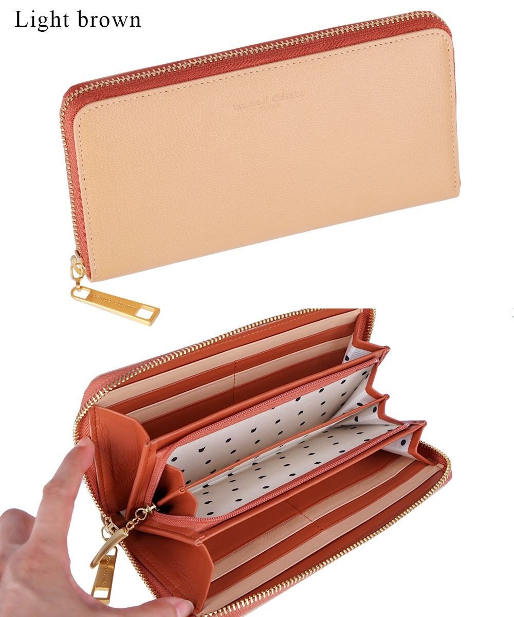 tsumori chisato CARRY トリロジー ラウンドファスナー長財布 イタリアンレザー 日本製 