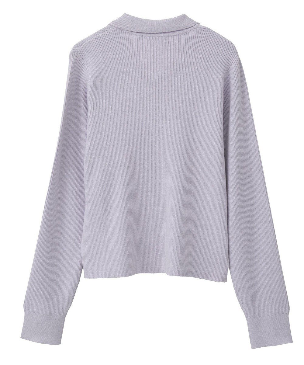 AMERICAN HOLIC バイパチ襟付き前あきリブプルオーバー 