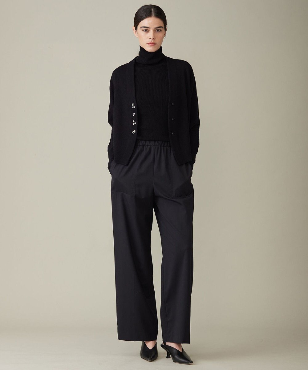 ICB 【洗える】 TWブロード ワイドストレートパンツ 