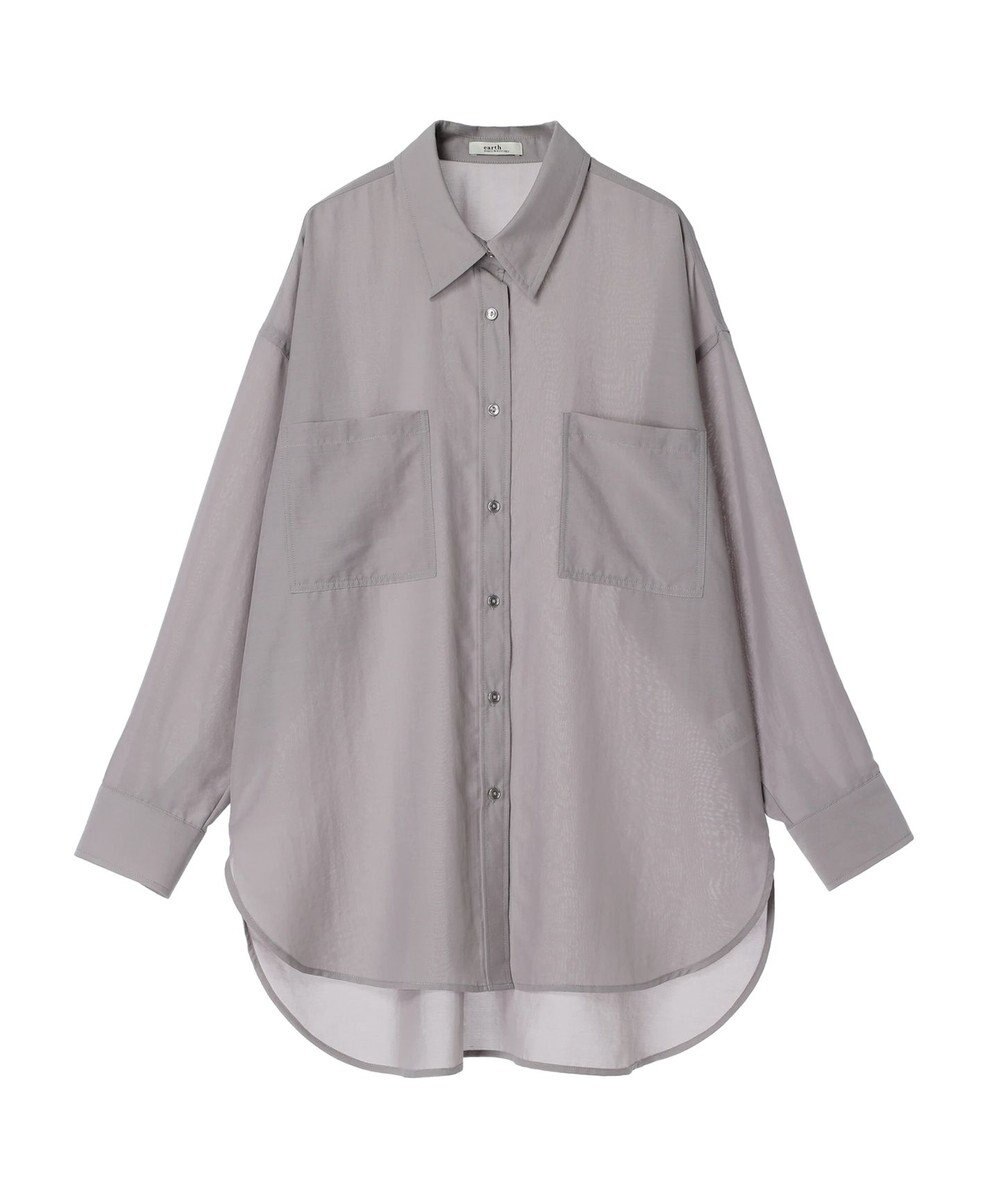 earth music&ecology ウ゛ィンテージボタンフロントポケットシャツ 