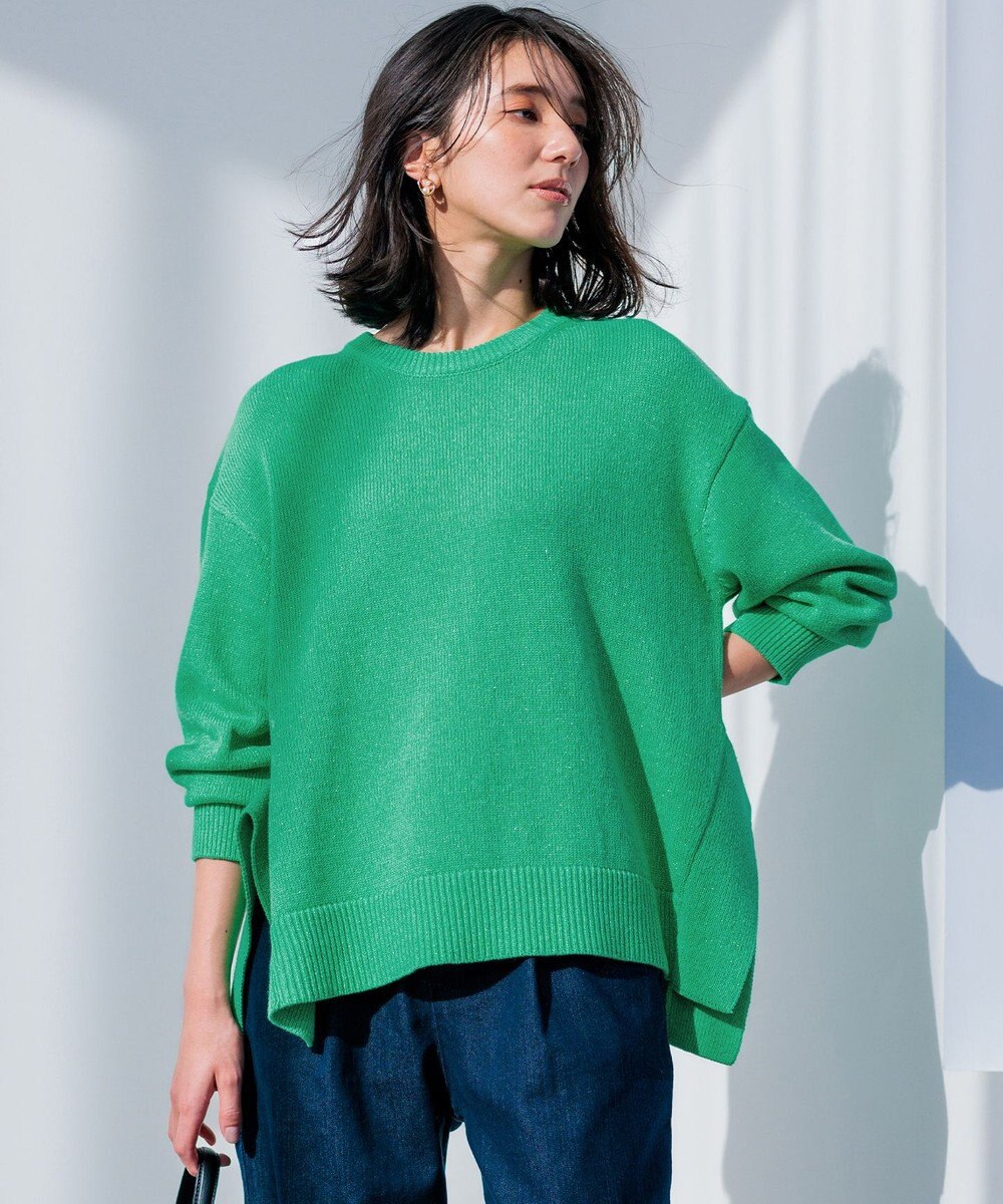 組曲 SOBANEラメプルオーバー ニット 