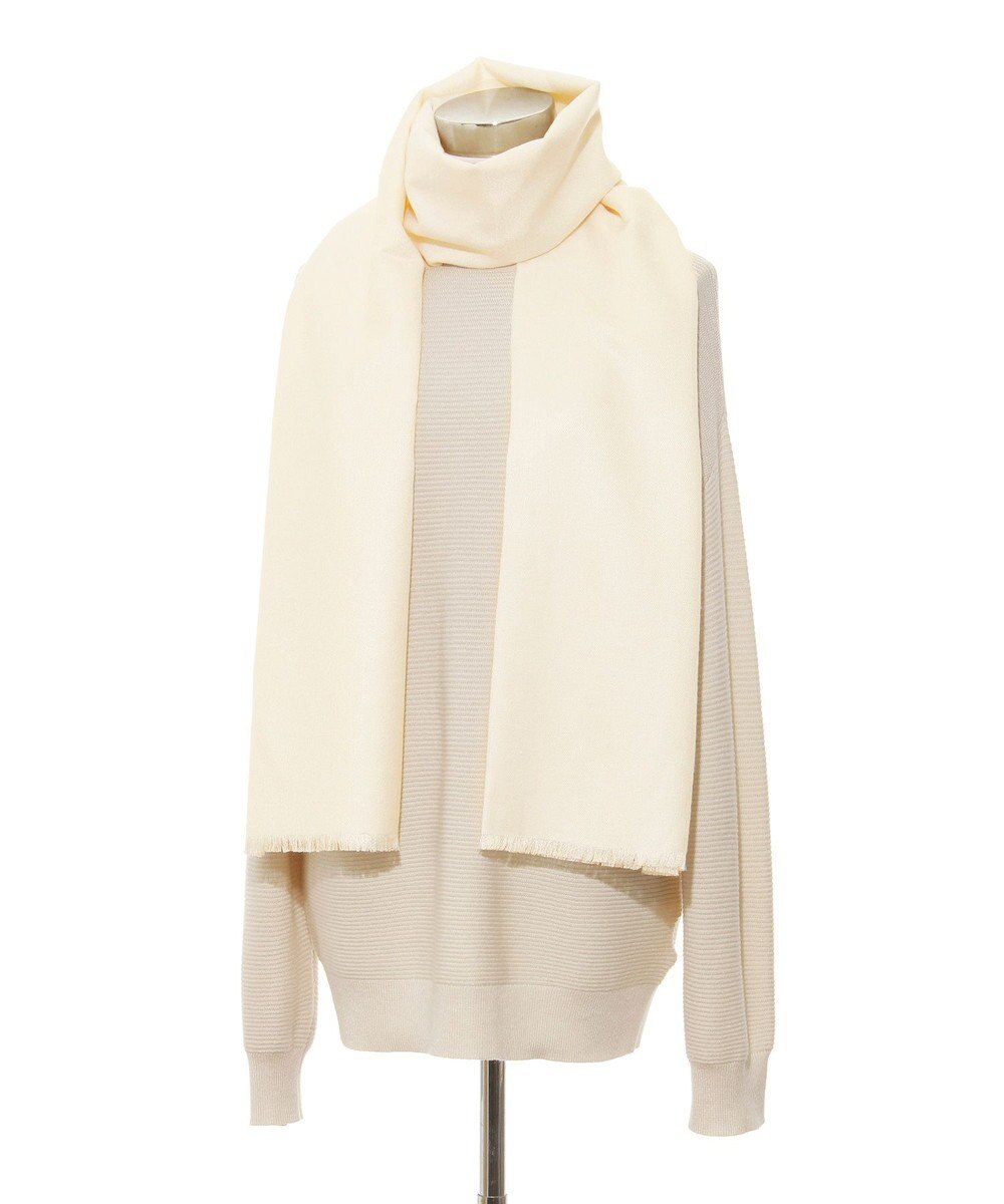 MOONBAT FURLA シルクカシミヤ無地ストール/幅55cm/UV/洗える 