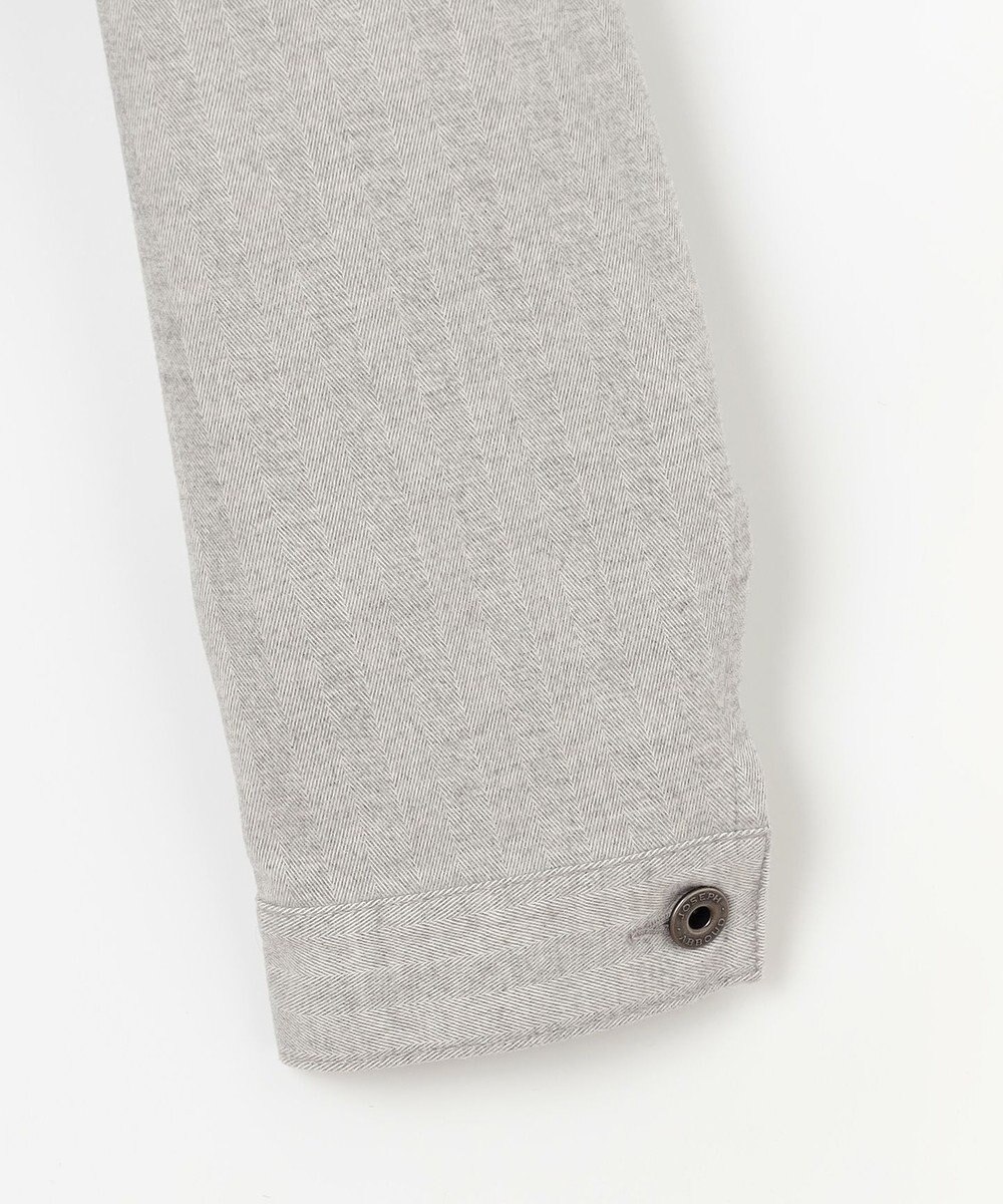 JOSEPH ABBOUD 【イタリア素材/ストレッチ】ヘリンボンモールスキンワーク ジャケット 