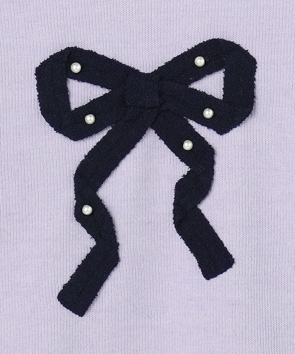 ANY KIDS リボン ニットソー トレーナー 