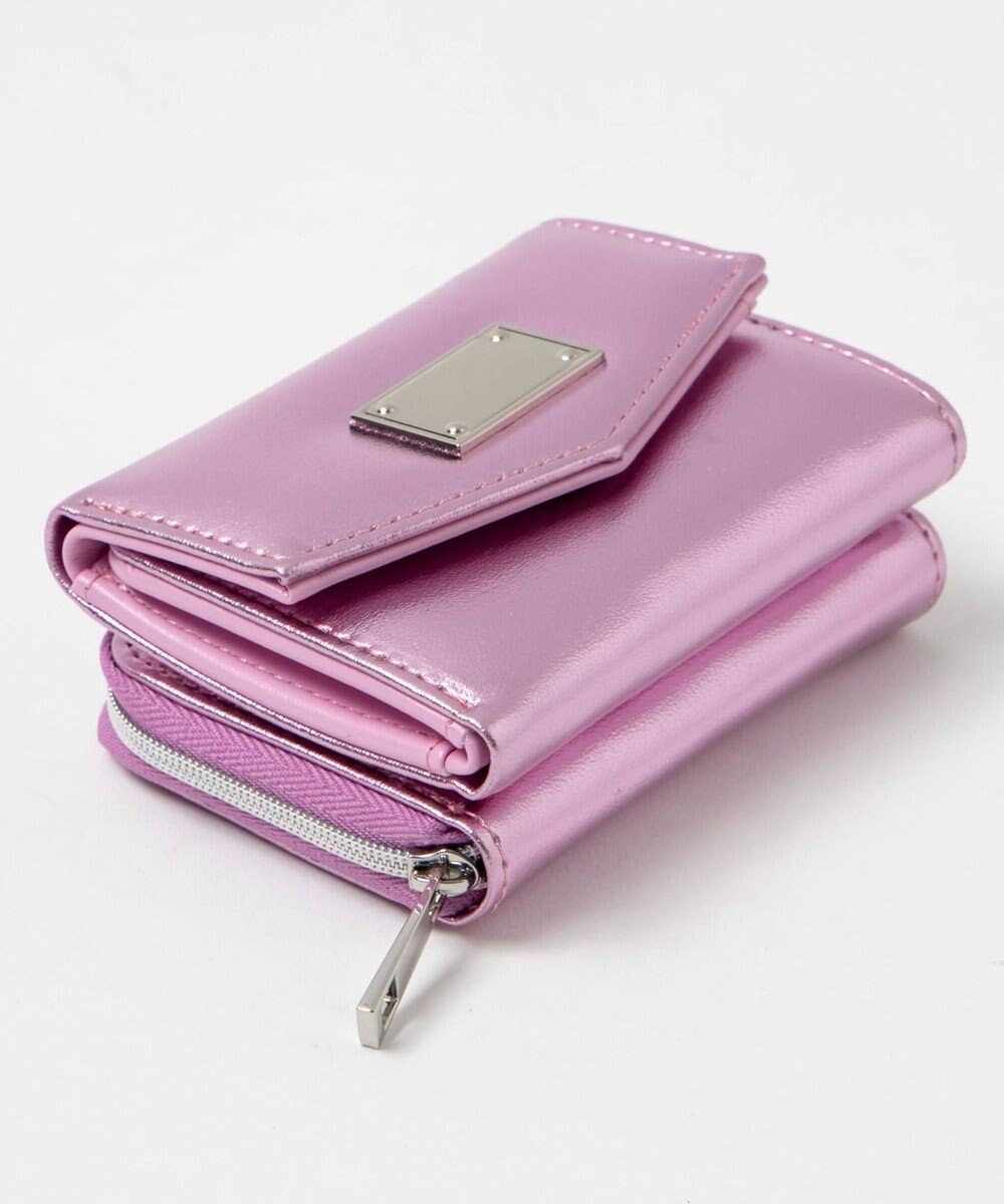 WEGO メタリックプレートウォレット 