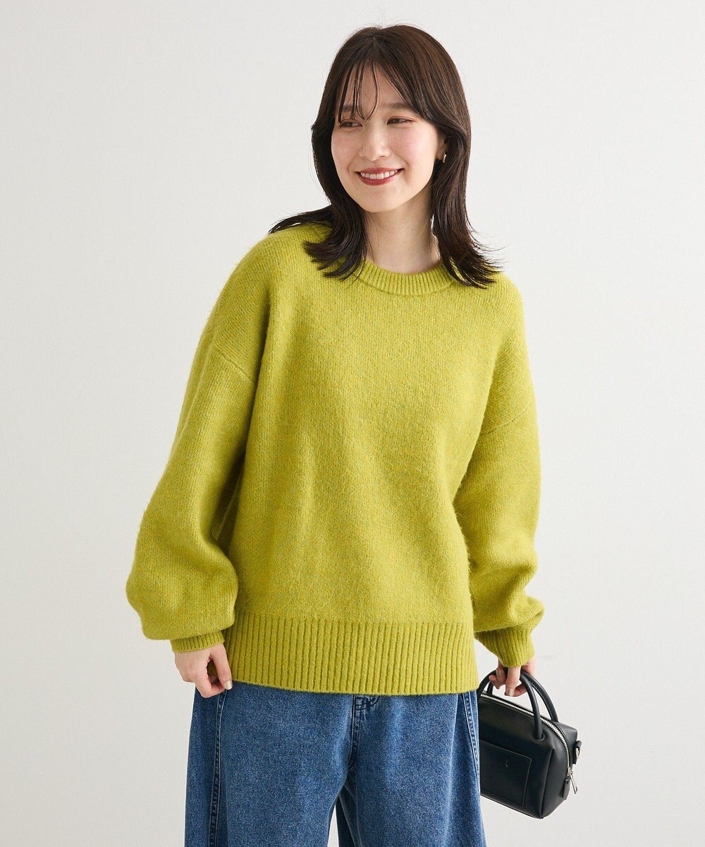 Green Parks ｆｕｗａっと袖パフニットプルオーバー 