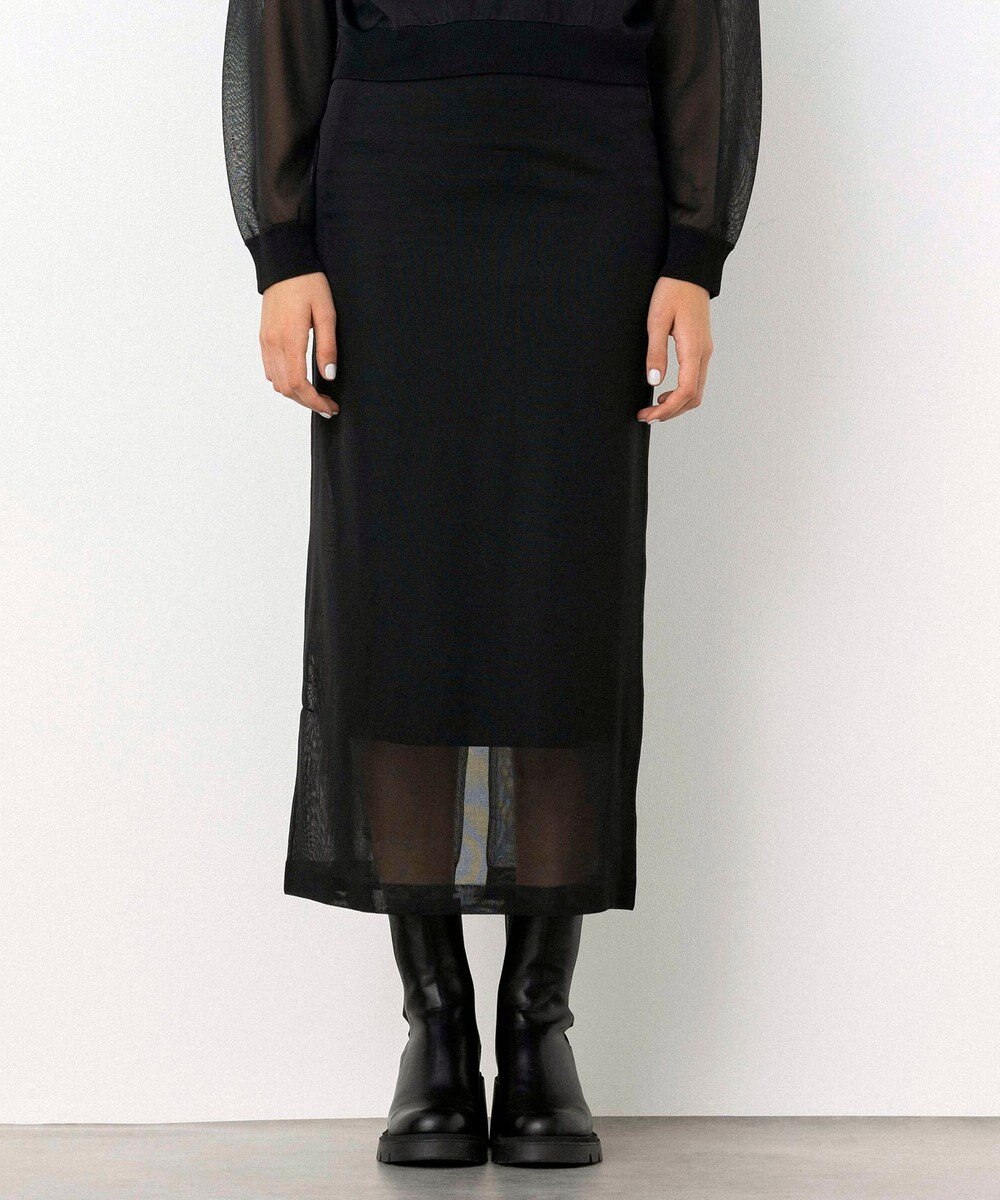 NAVE 【Nave・洗える】シアーニット スカート 