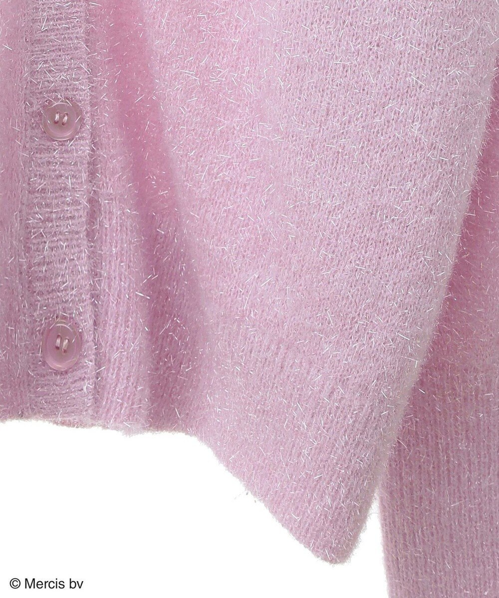 Green Parks Ｍｉｆｆｙ／ワンポイントシャギーニットカーディガン 