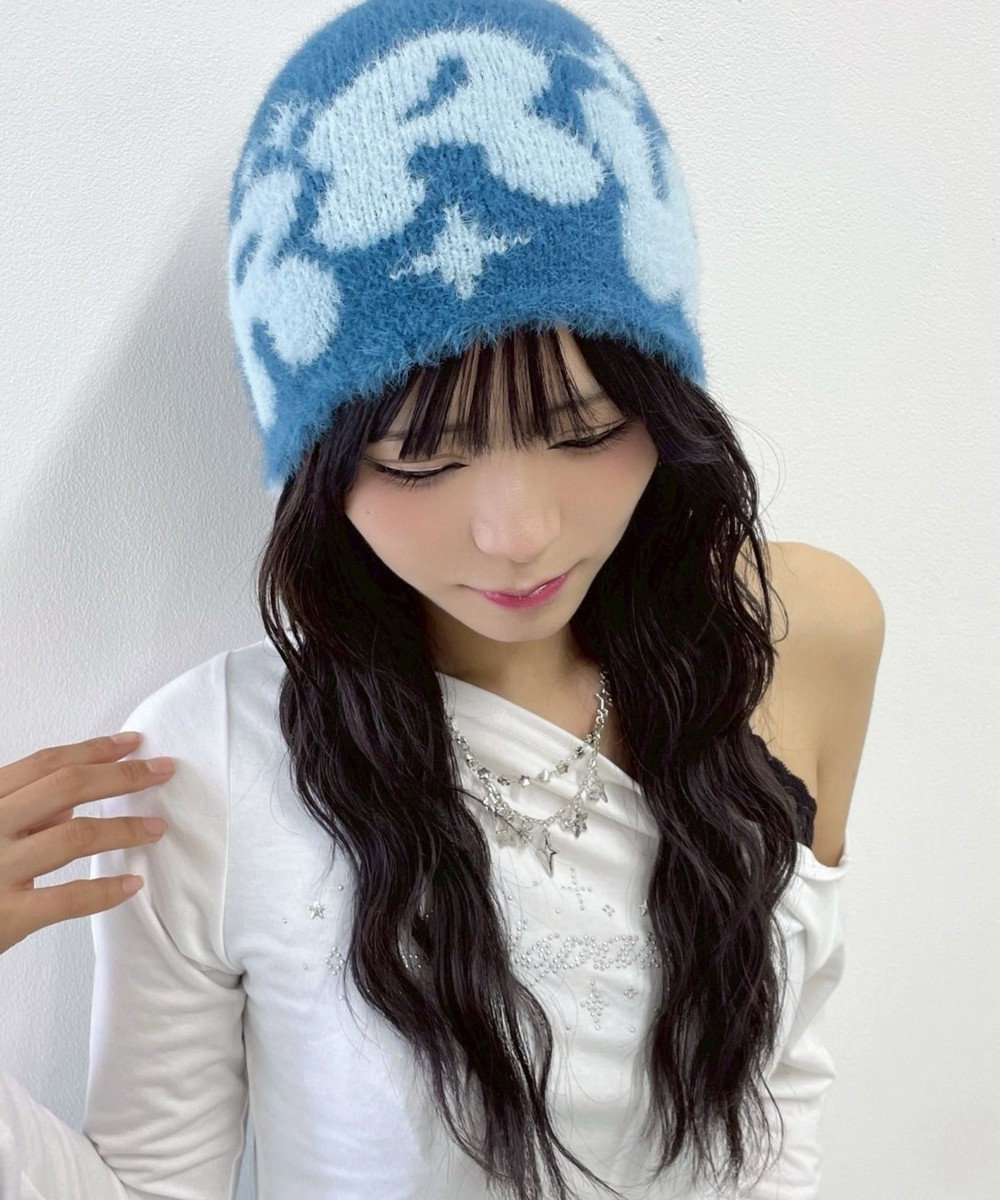 WEGO RRWロゴシャギーニットワッチ 