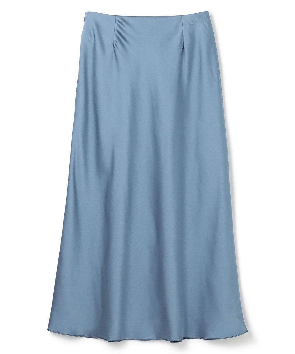 UNFILO L 【新色・新サイズ登場！】サテン ナロースカート 