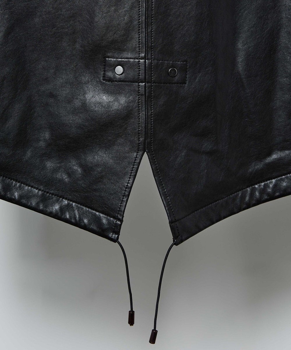 JOSEPH ABBOUD ベジタブルラムスキンレザーコート 