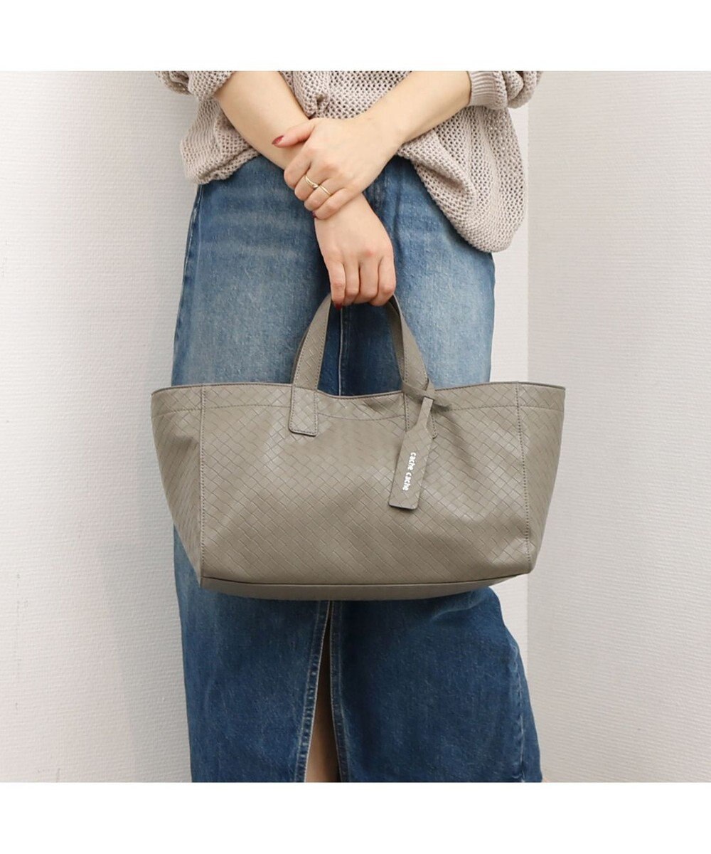 UNBILLION カシュカシュ cachecache / メッシュエンボス横長ショッパートート 