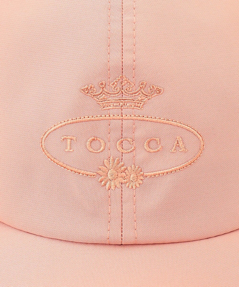 TOCCA 【UV90%以上カット・吸水速乾・接触冷感・抗菌防臭・洗える・サイズ調整可・リボン取り外し可】LOGO RIBBON CAP キャップ 