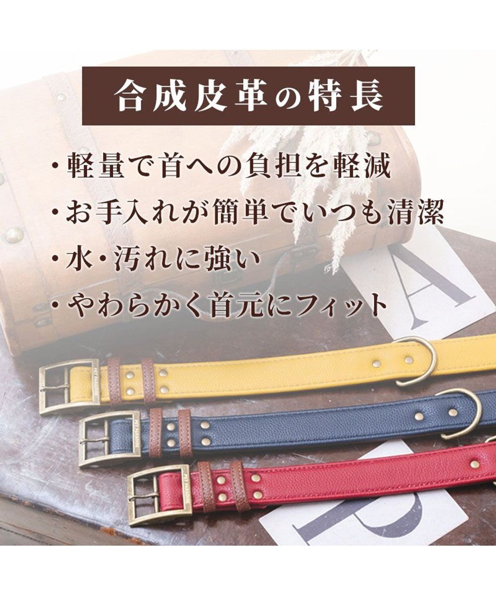 PET PARADISE ペットパラダイス ソフトレザー首輪 《ブルックレッド》 Ｍ 