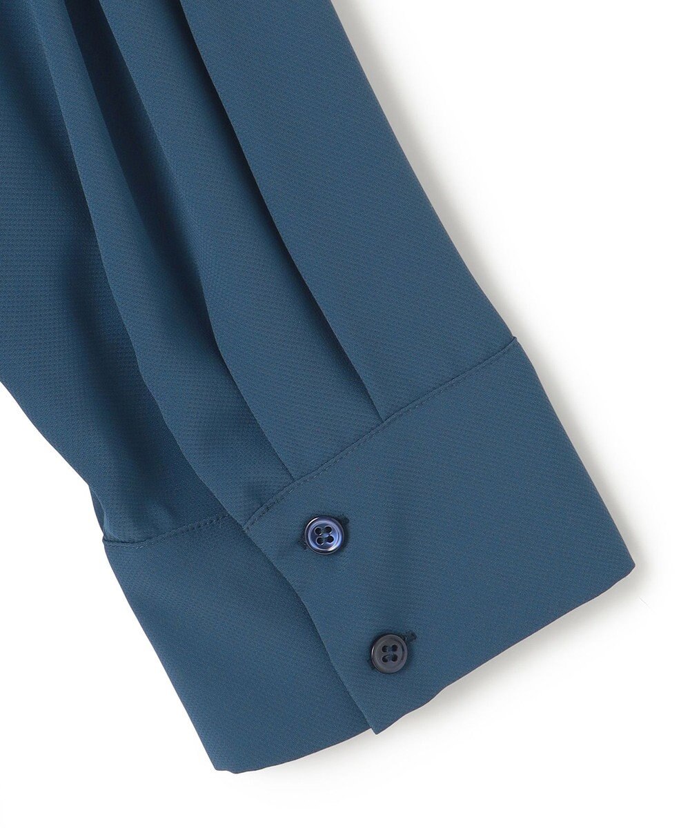 ICB 【接触冷感・洗える】BackSatinAmunzen ナロータイブラウス 