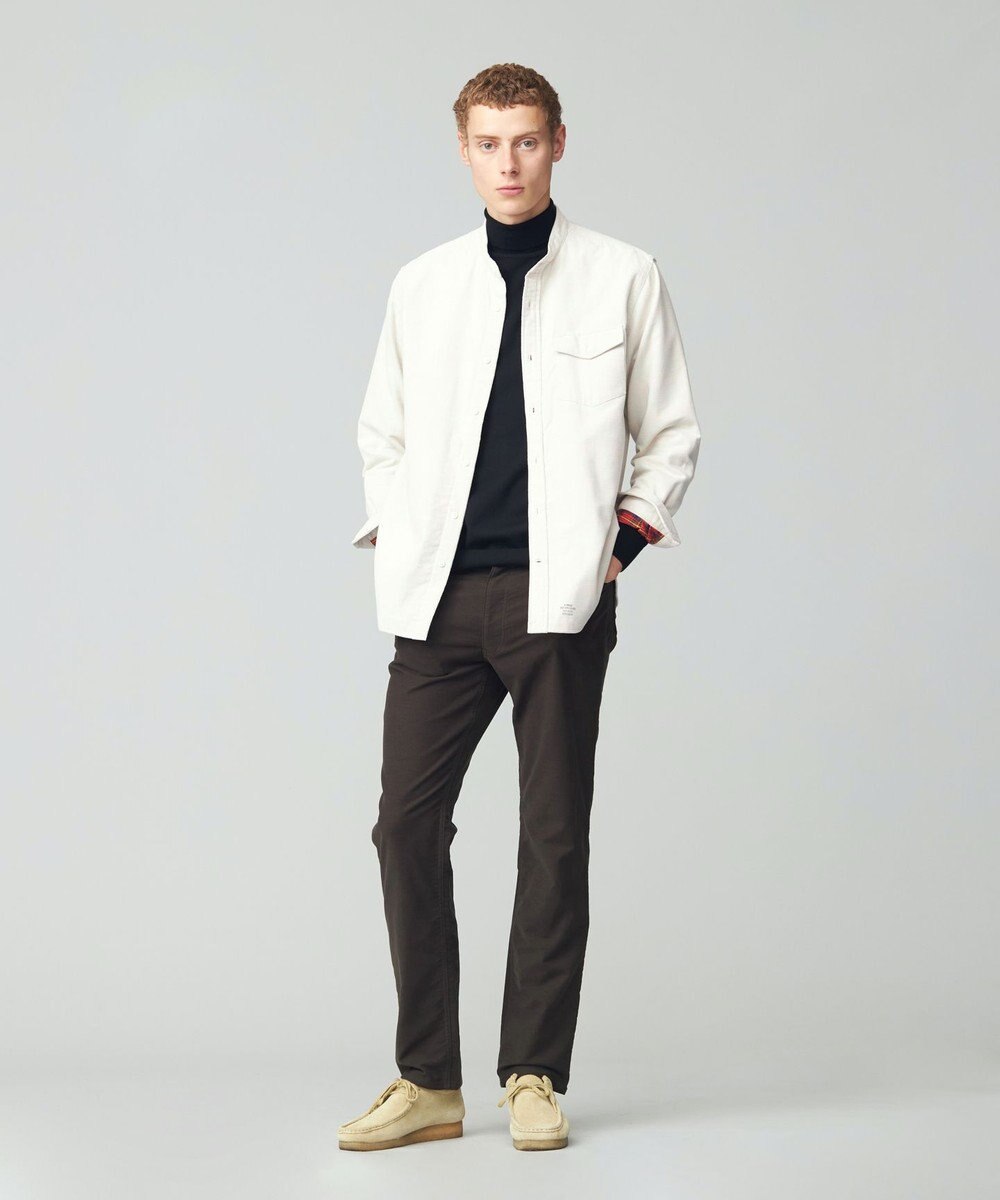 J.PRESS MEN ドビーストレッチ起毛パンツ 