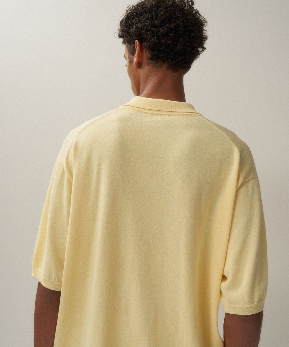 ATON COTTON WASHI KNIT | ハーフスリーブポロセーター - UNISEX 