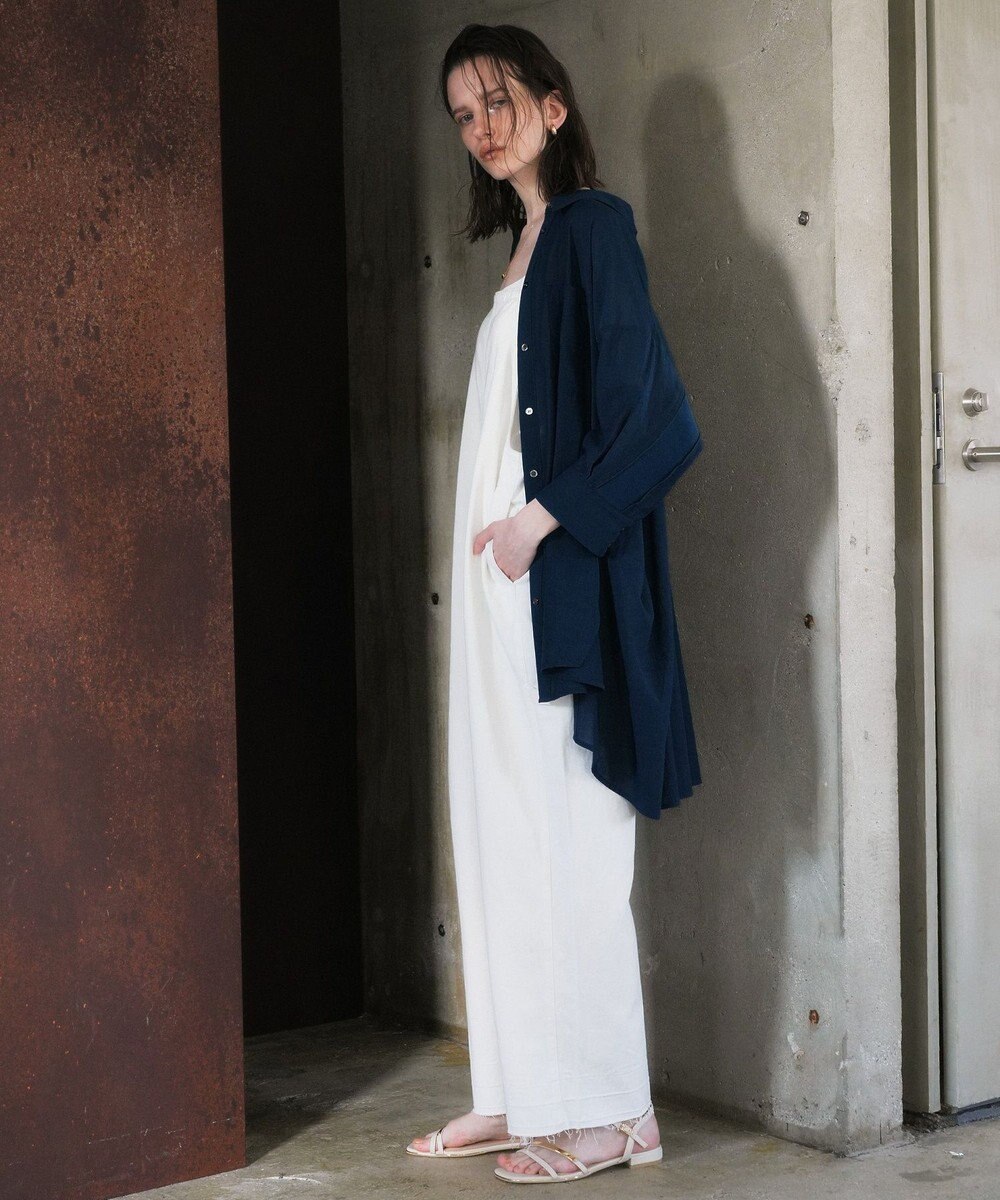 YECCA VECCA 綿麻ツイルサロペット 