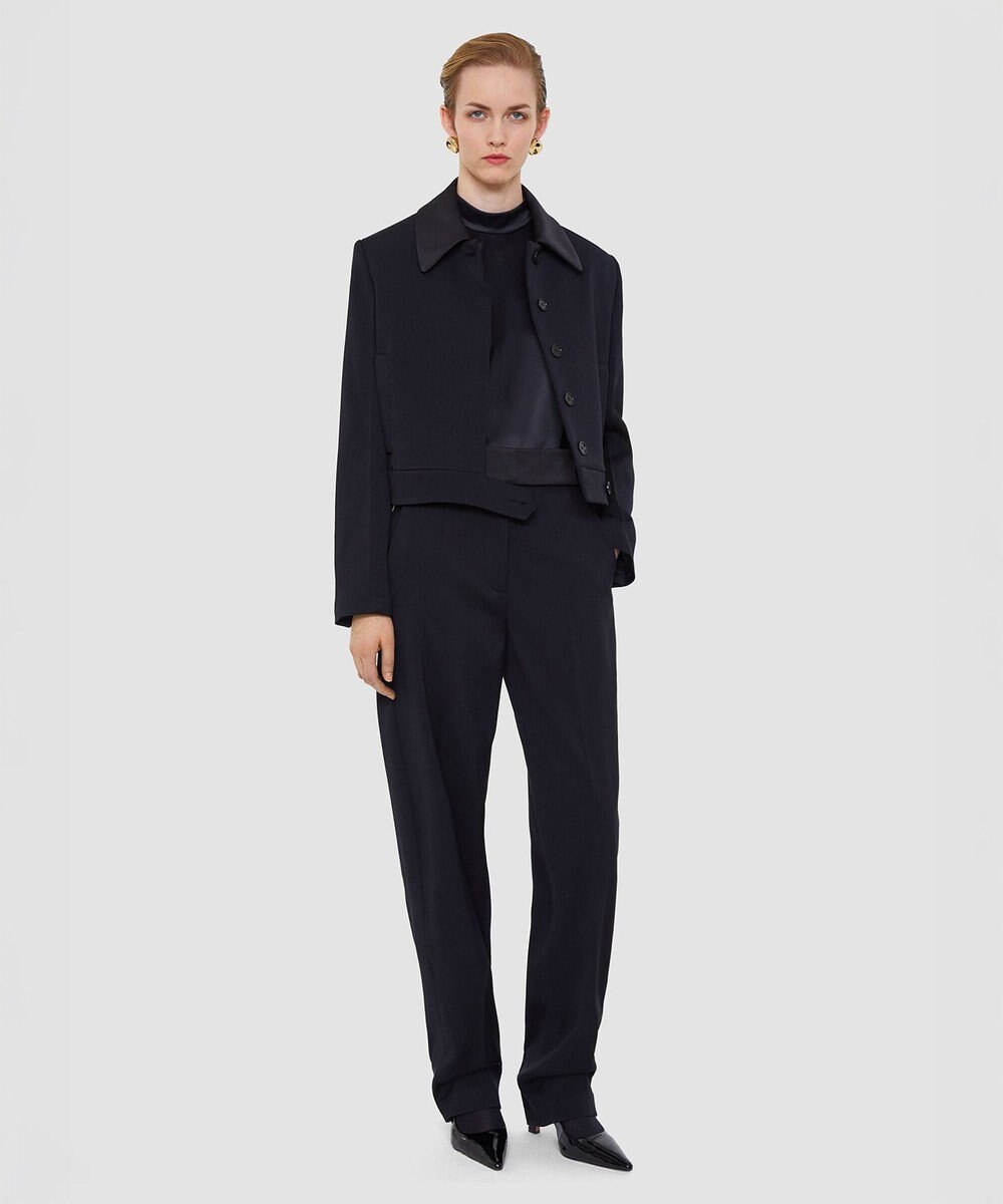 JOSEPH テイラードクレープ　トラウザーズ 