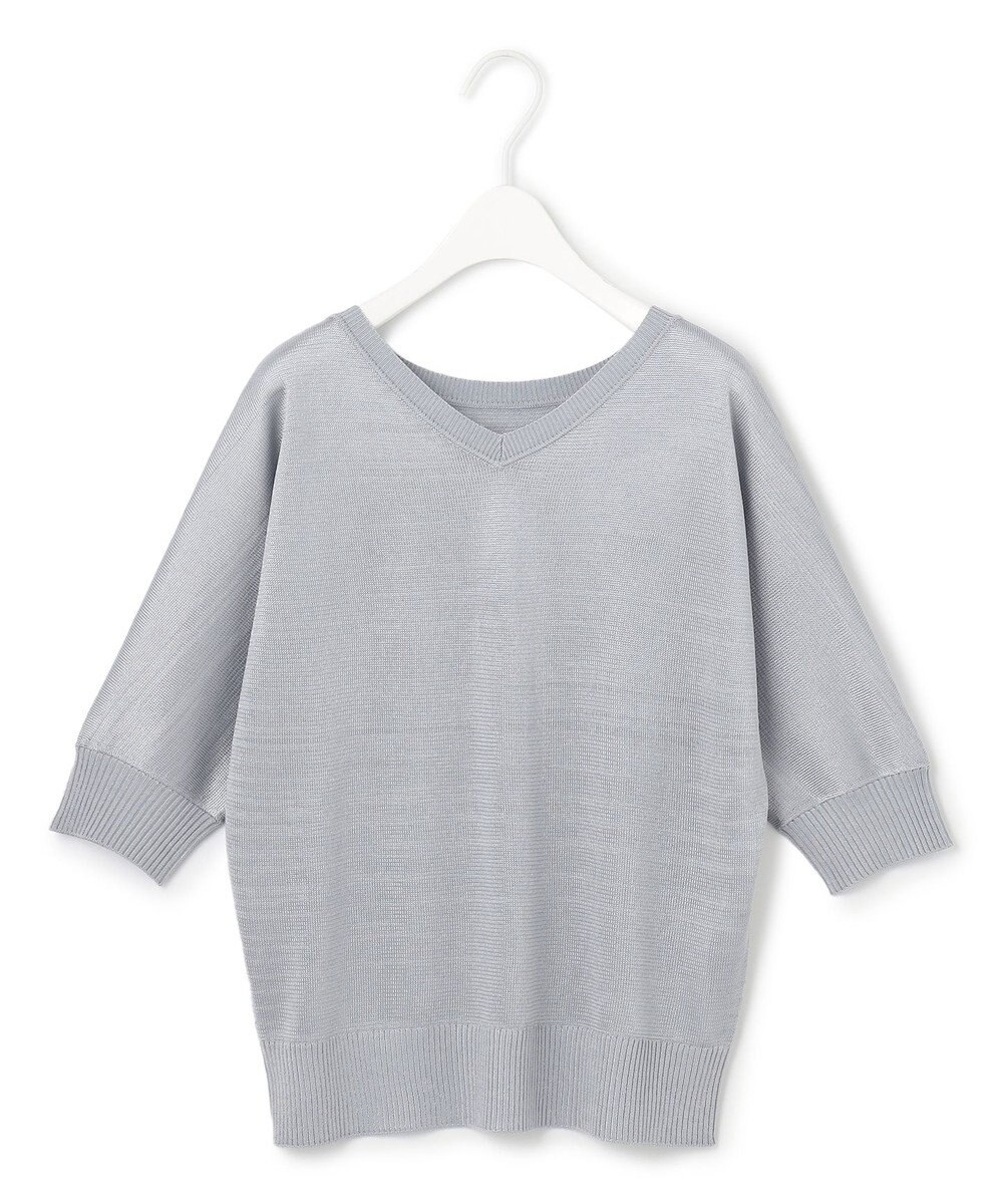 ICB L 【洗える】レーヨンブレンド ドルマンスリーブニット 