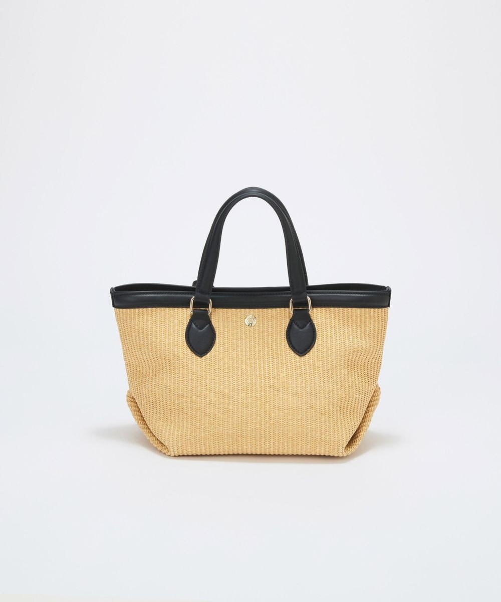 TOPKAPI 【Breath TOPKAPI】サングラスホルダー付き レザーコンビ カゴバッグ M 