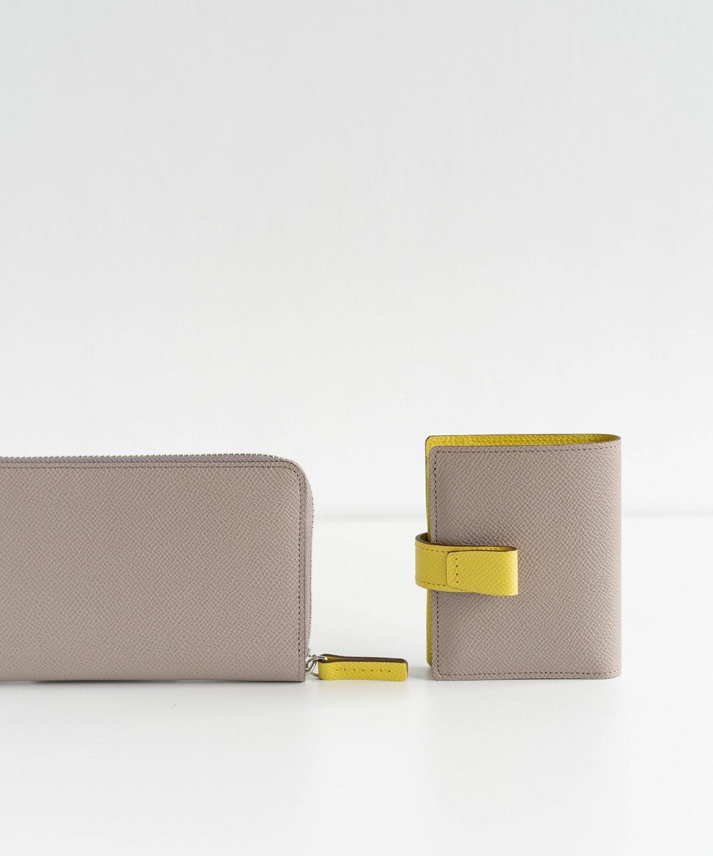 Atelier nuu 日本製 本革 バイカラーnoble 二つ折れウォレット 