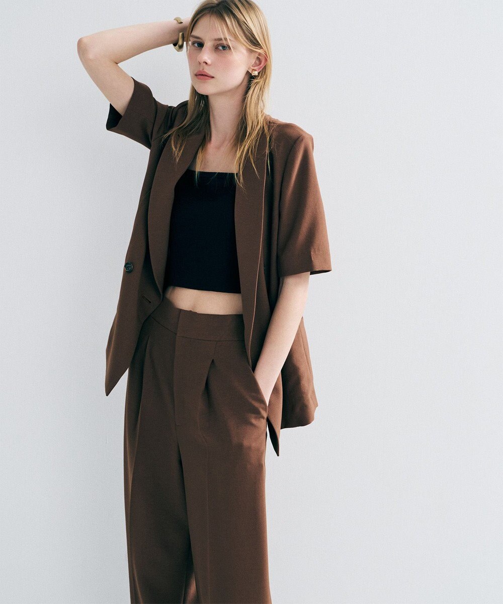 uncrave ウォッシャブルドライサップ ハーフスリーブジャケット 