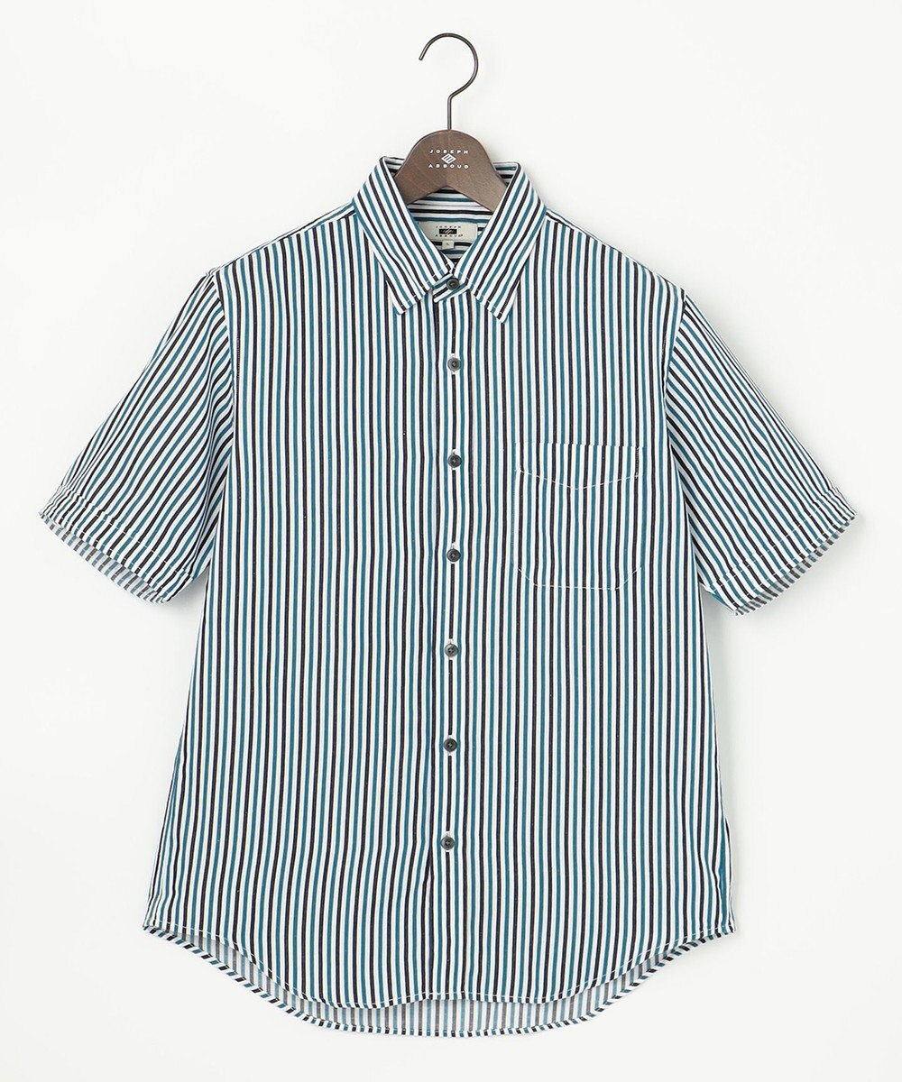 JOSEPH ABBOUD 【イージーケア】ストライプ 半袖シャツ 