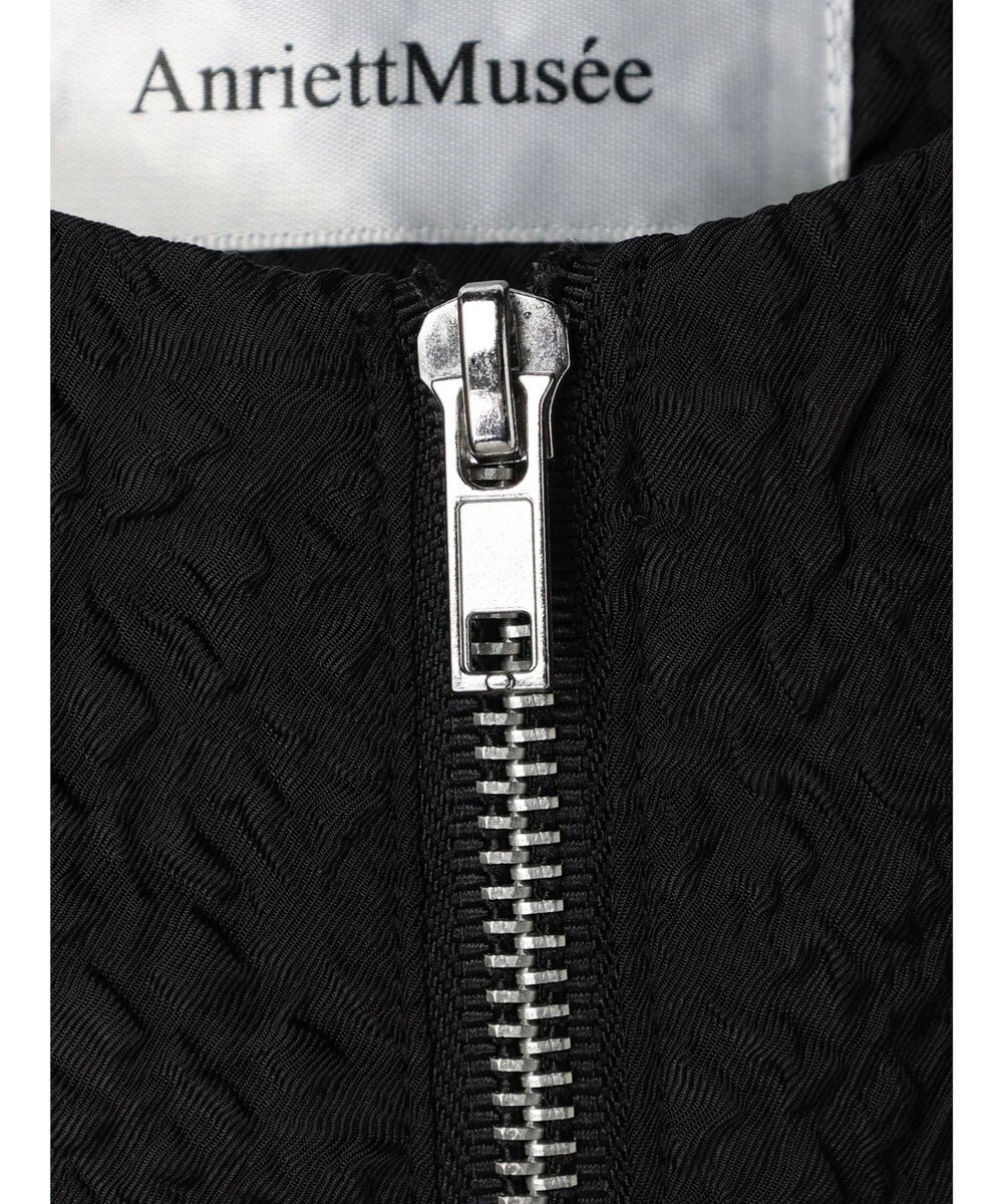 Green Parks AnriettMusee フロントジップジャガードブルゾン 