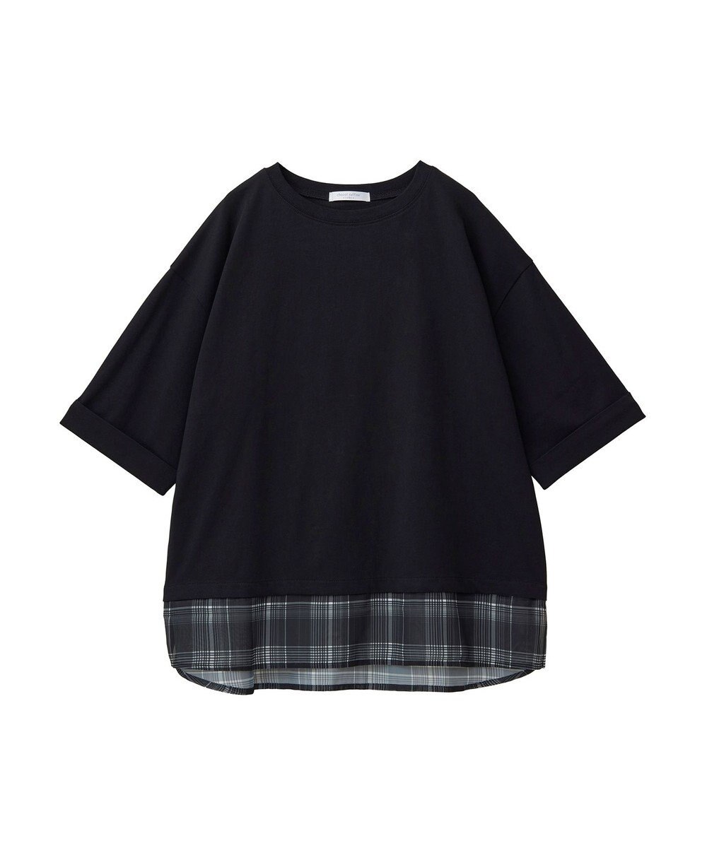 Green Parks ５分袖裾シアードッキングチュニック 