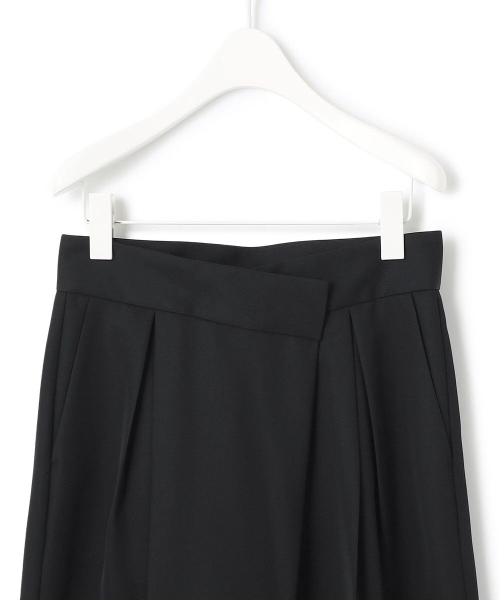 ICB 【洗える】シルフィルダブルクロス ワイドパンツ 