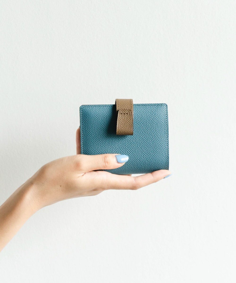 Atelier nuu 日本製 本革 バイカラーnoble 二つ折れウォレット 