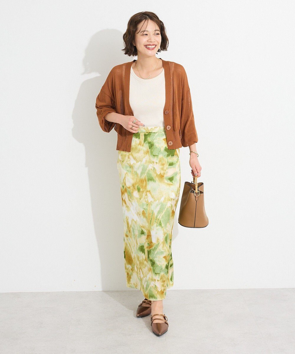 CRAFT STANDARD BOUTIQUE ゴムサテンスカート 