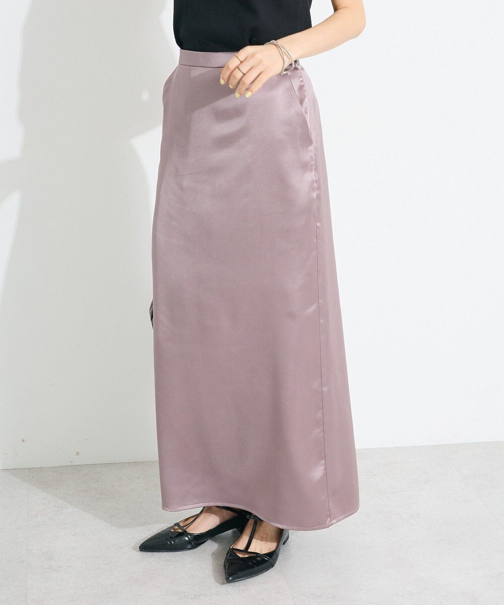 CRAFT STANDARD BOUTIQUE ゴムサテンスカート 