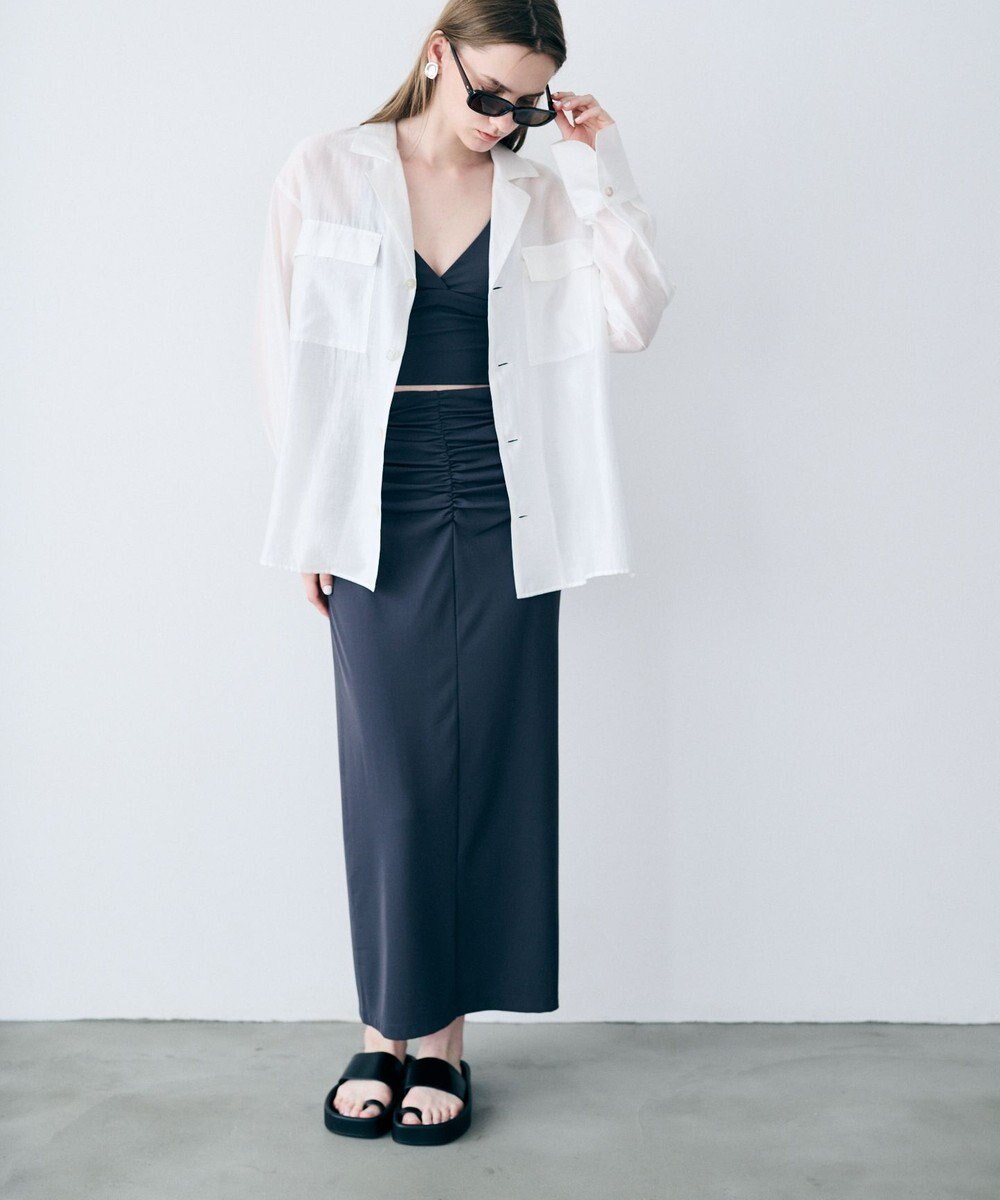 uncrave リヨセルシルクローン シャツ 