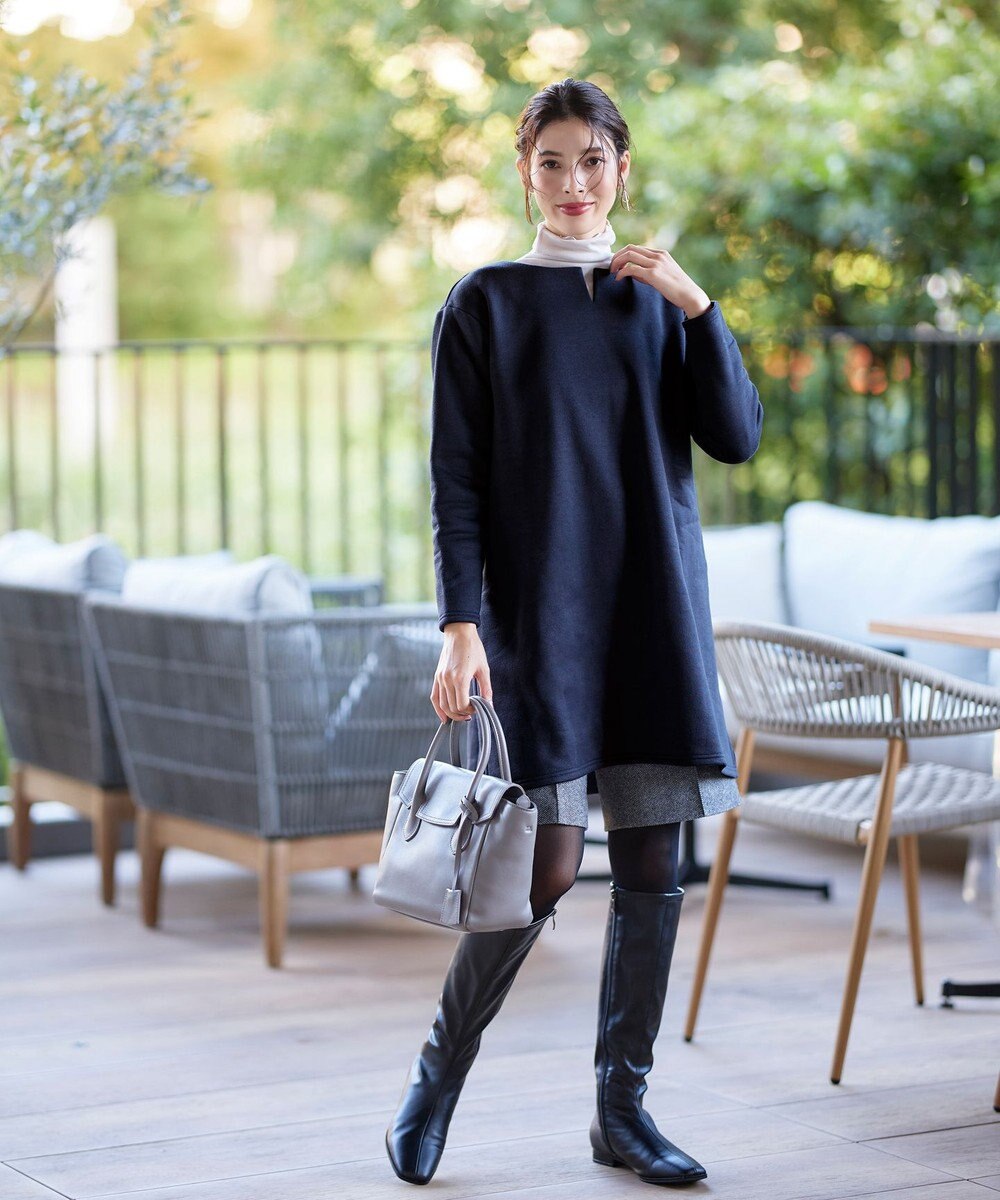 Tiaclasse 【洗える】裏起毛チュニック 