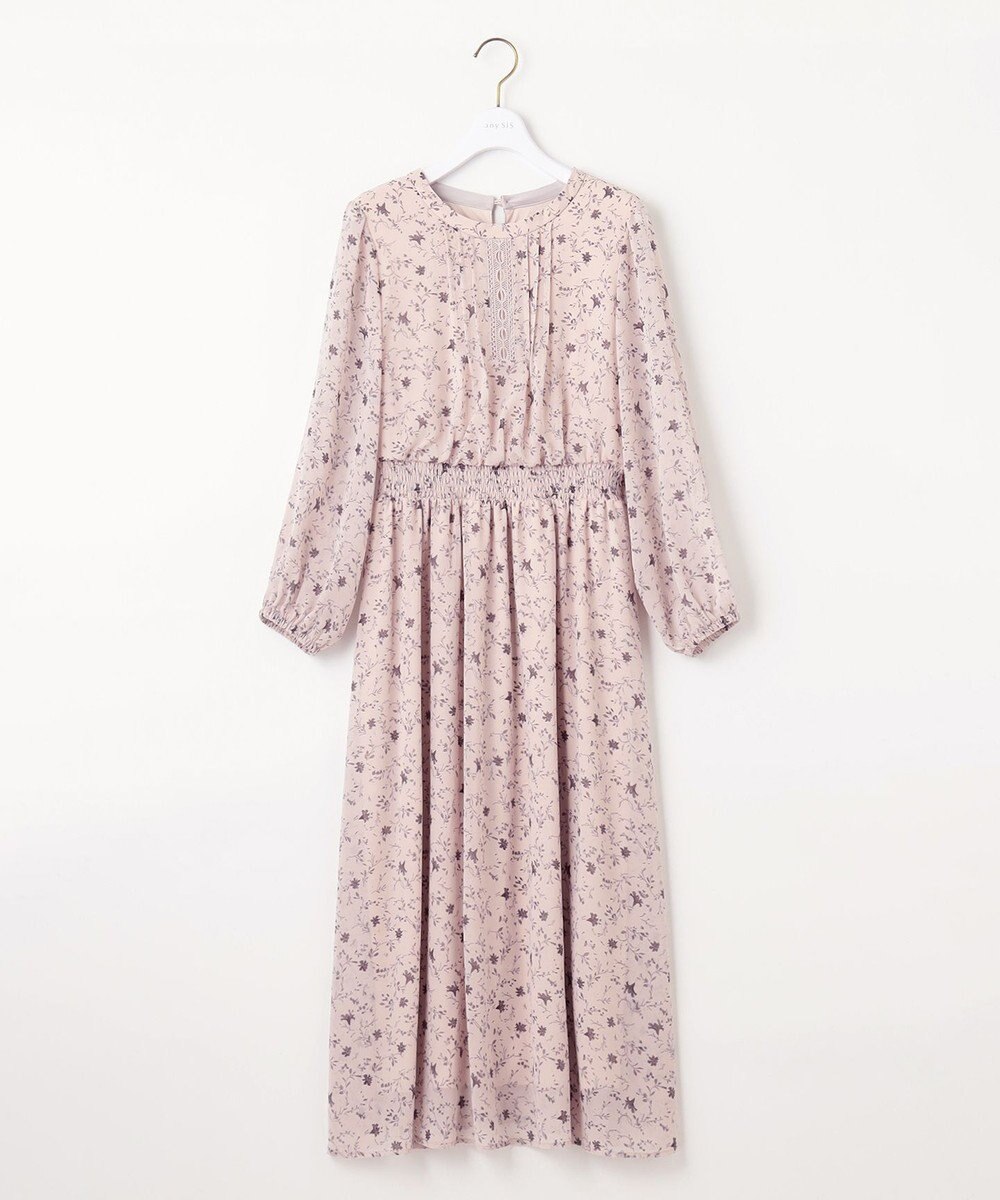 ANY SIS 【洗える】フラワーブルームパフスーブ ワンピース 