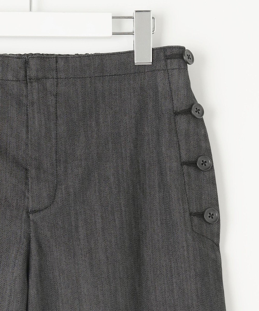 J.PRESS LADIES L 【洗える】T/C DENIM セミワイド パンツ 