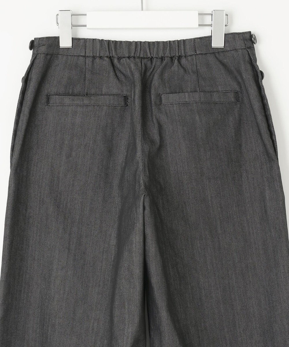 J.PRESS LADIES L 【洗える】T/C DENIM セミワイド パンツ 