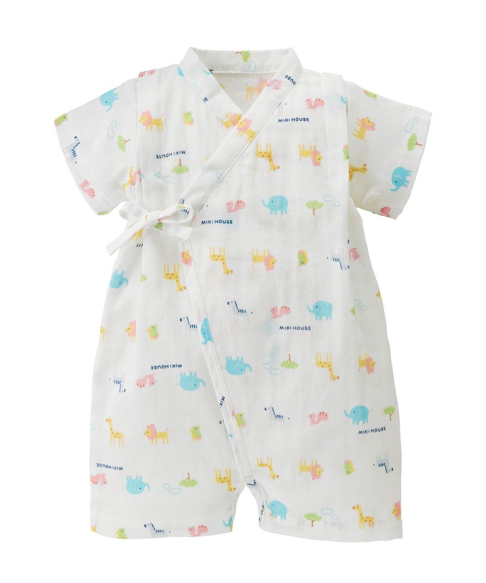 MIKI HOUSE HOT BISCUITS 【ミキハウス】【50-80cm】甚平オール 